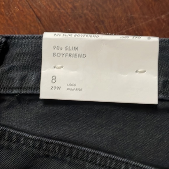 NWT High-Rise 90’s slim boyfriend jeans 29W Long - Picture 3 of 4